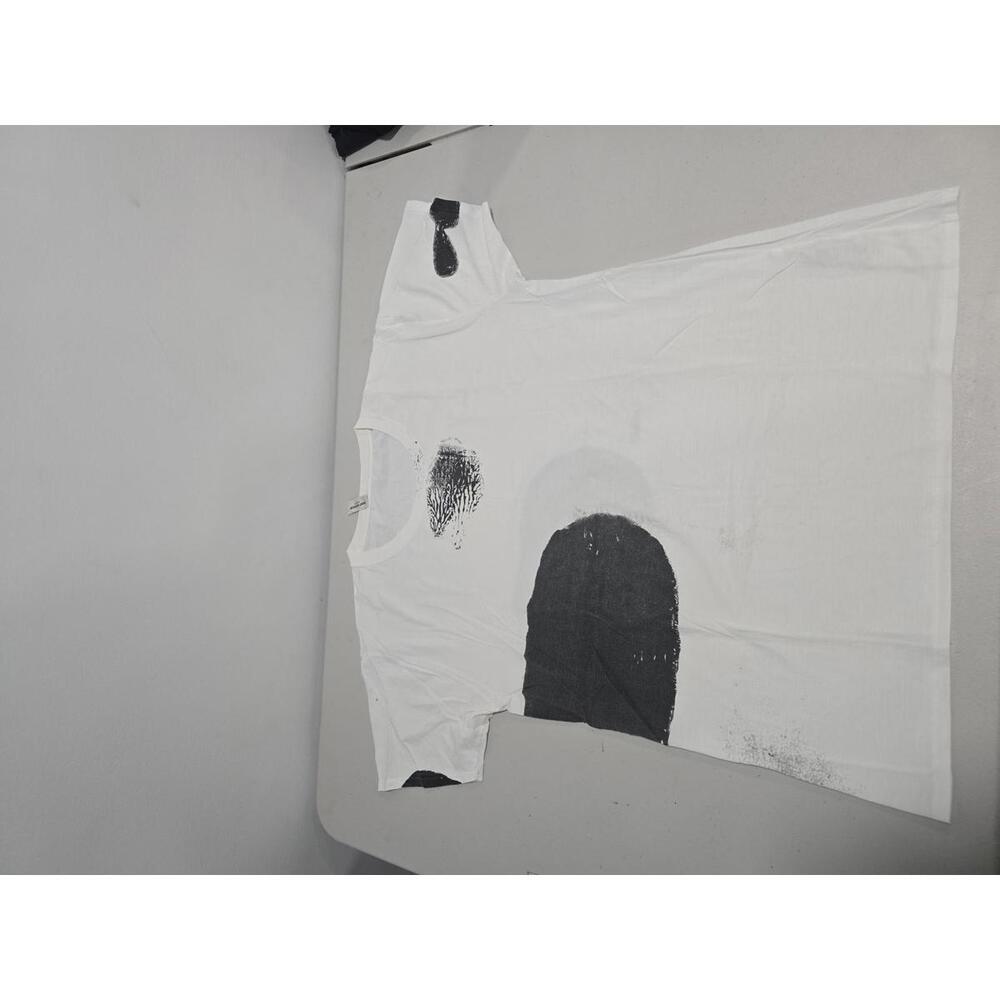 Saint Laurent Paris Abstract Brushstroke Graphic T-Shirt